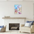 thumbnail image 3 of Stupell Industries Vibrant Seashells on Beach Nature Painting Gray Framed Art Print Wall Art, 24 x 30, 3 of 9