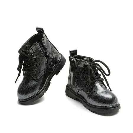 

QWZNDZGR 2022 New Winter Children Shoes PU Leather Waterproof Boots Kids Snow Boots Brand Girls Boys Casual Boots Fashion Sneakers