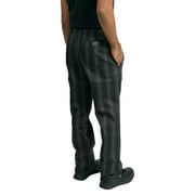 Chef Code Modern Fit Chef Pants with Zipper Fly, Triple Stripe Black/Charcoal, 3XL