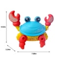 thumbnail image 3 of Toys for Kids Ages 4-8 Educational Baby Electric Leash Cute Crab Music Light Music Kids Toys Educational Toy Summer Savings, 3 of 7