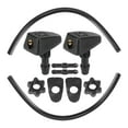 thumbnail image 1 of Universal Front Windshield Washer Nozzles Kit with Wiper Fluid Hose Connector - Pack of 10 Black, 1 of 1