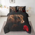 thumbnail image 2 of YST Highland Cow 7-Piece Bed in a Bag Comforter Set, Queen – All Season Farmhouse Design, 2 of 5