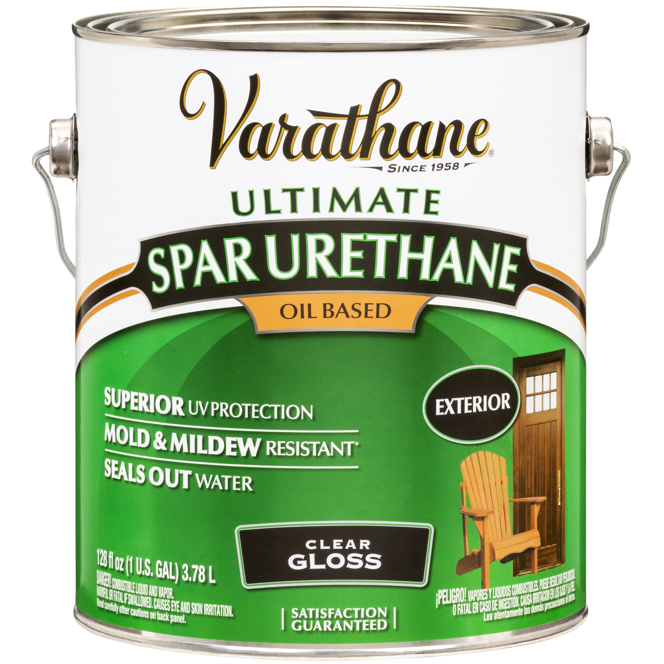 2 Pack, Clear (350 Voc), Varathane Exterior Gloss Wood Ultimate Spar Urethane Oil-Based- Gallon