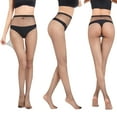 thumbnail image 4 of Lubelski 1 Set Soft Fishnet Stockings Figure Flattering Nylon High Waist Slim Fish Net Pantyhose for Home, 4 of 7