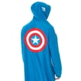 thumbnail image 4 of Marvel Men's Captain America Classic Cap Costume Pajama Union Suit, 4 of 6