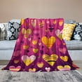 thumbnail image 4 of TechWave Valentine's Day Blanket Flannel All Season Lightweight Living Room/Bedroom Warming Blanket 70x100cm Protective Blanket Beautiful Throw Blanket Chilly Blanket Heating Blanket Throw Blanket, 4 of 8