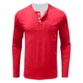 thumbnail image 4 of Your-Sty Summer Henley Shirts for Men 3/4 Sleeve Baseball Casual Shirts Basic Sport Athletic Tee Tops, 4 of 6
