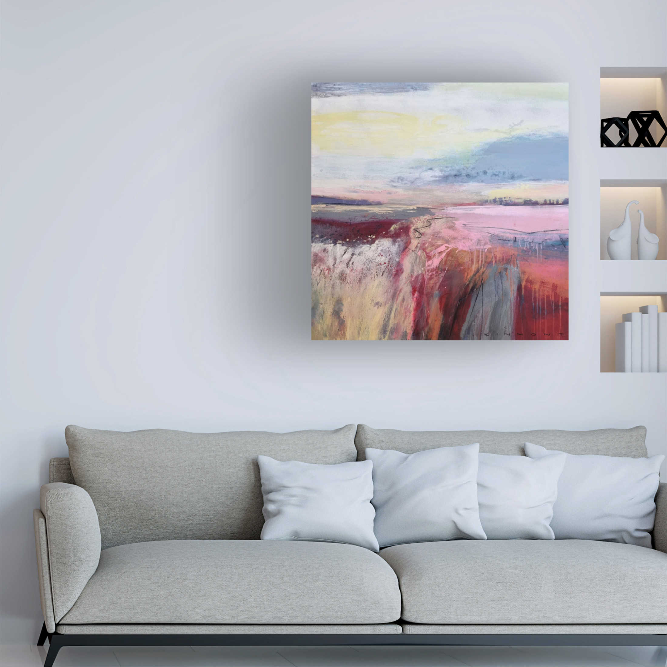 Canvas Wall Art - Andrew Kinmont 'Autumn Dreaming' Wall Art for Living Room, Bedroom, or Office Décor by Trademark Fine Art - 24 x 24 Inches