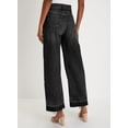 thumbnail image 2 of Jeans Astylish para mujer, cintura alta, pierna recta, color negro, 2 of 6