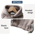 thumbnail image 2 of YOUI-GIFTS Toddler Kids Fleece Jacket Winter Warm Coat Zipper Long Sleeve Outerwear, 2 of 6