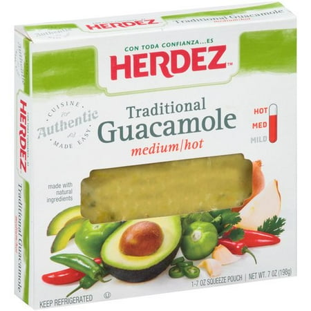 Herdez Traditional Guacamole Medium/Hot, 7 oz