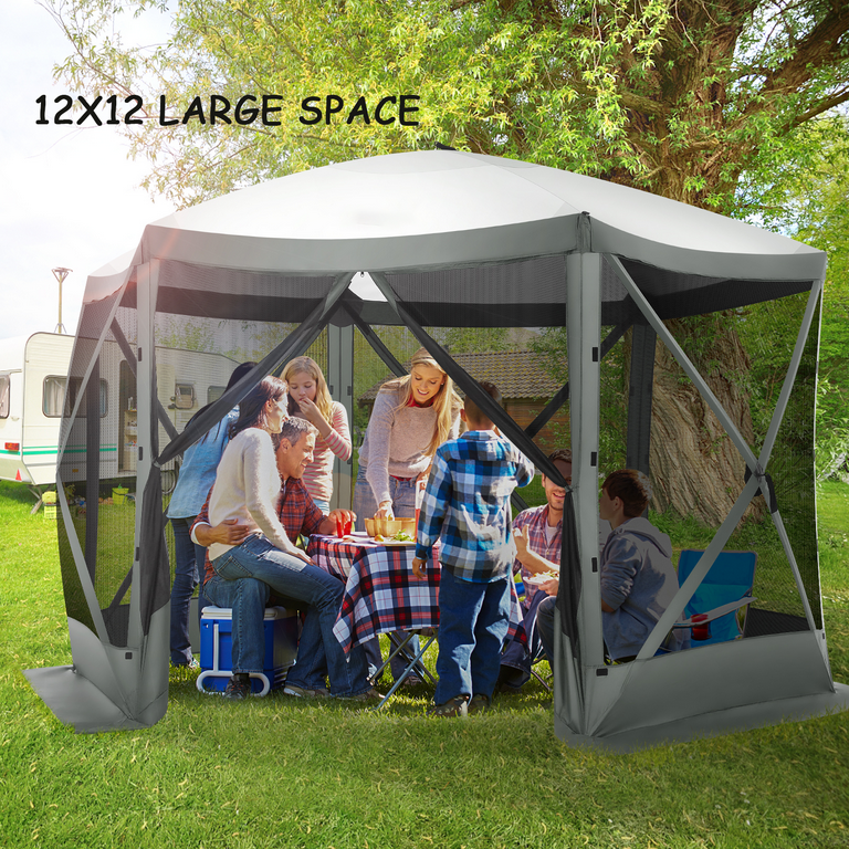 福袋安いいね半額ストア COBIZI 12'x12' Pop-up Gazebo, Waterproof, UV Resistant ブランデー