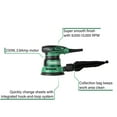 thumbnail image 2 of Metabo HPT 5-Inch Random Orbit Sander | Variable Speed | Powerful 230W 2.8 Amp Motor | Soft Elastomer Grip | Includes 2 Pieces of Sanding Paper, Dust Bag, Vacuum Adapter | 5-Year Warranty | SV13YST, 2 of 8