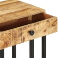 thumbnail image 4 of vidaXL U-Shaped Side Table 17.7"x11.8"x24" Solid Wood Mango, 4 of 4