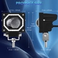 thumbnail image 4 of Luces Auxiliares Yeacher 2 uds LED para Motocicleta 120W 3000K/6000K/8000K 12000LM, 4 of 8