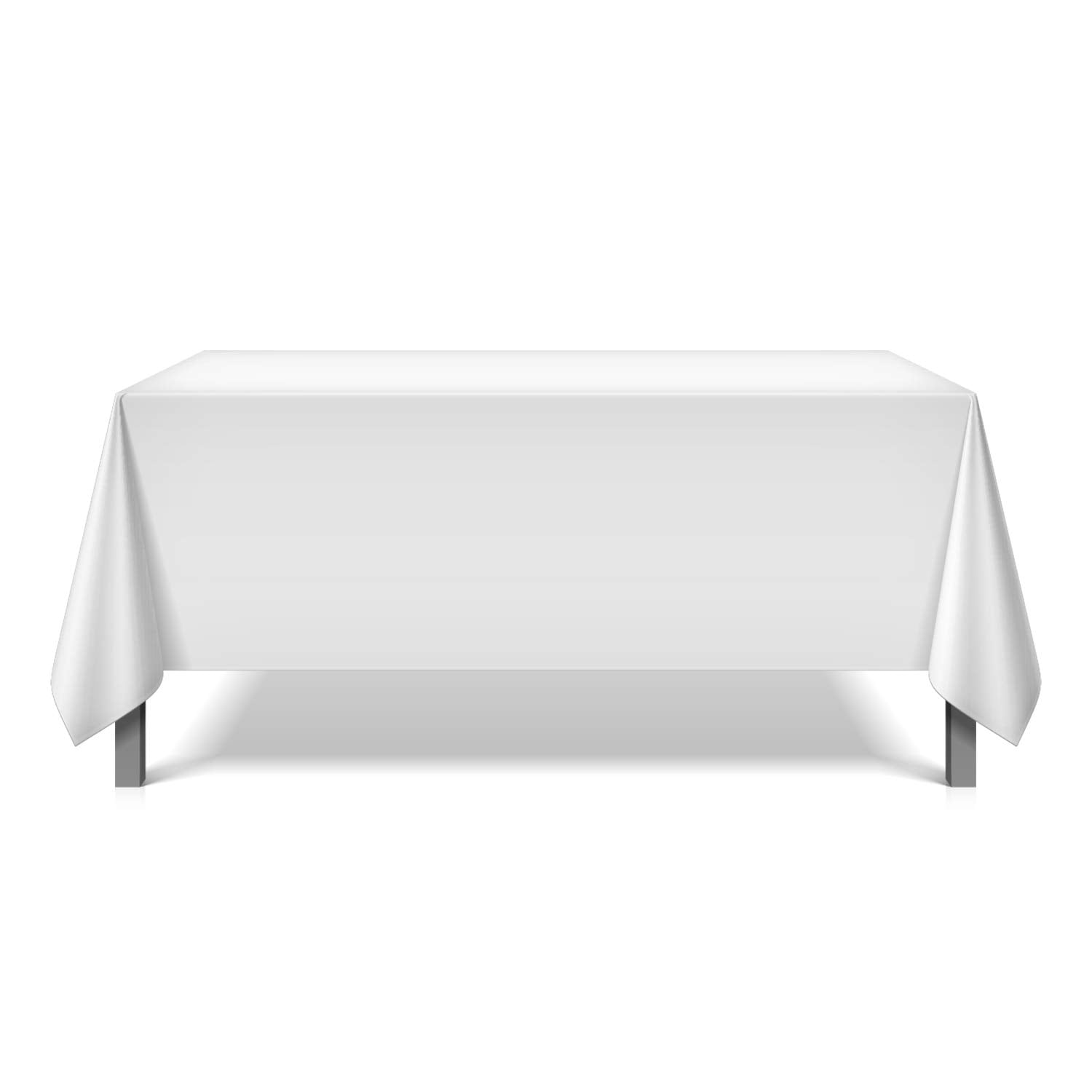 White or Black Details about  / 6 Pack of Arkwright Tablecloths Polyester Reusable 85 x 85