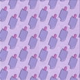 thumbnail image 1 of Ahgly Company Machine Washable Indoor Square Transitional Purple Area Rugs, 5' Square, 1 of 7