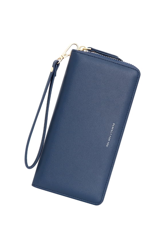Wallets for Women Large Capacity PU Leather Credit Card Holder Clutch Wristlet Wallet