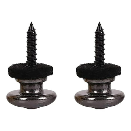 

2PCS Wool Copper Guitar Strap Lock Locking Pegs Pins Mushroom Shape End Button for Acoustic Classical Electric Bass Gu