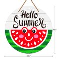 thumbnail image 7 of WaaHome Hello Summer Door Sign,11.4"Cute Watermelon Summer Decor Sign Farmhouse Welcome Summer Hanging Sign for Home Wall Front Door Kitchen Office Decorations, 7 of 7
