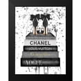 thumbnail image 2 of Greenwood, Amanda 15x18 Black Modern Framed Museum Art Print Titled - Grey Ink Book Stack Shoe, 2 of 5