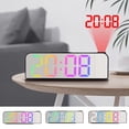 thumbnail image 2 of Temperature Display Alarm Clock - Easy to Read, Desktop Projection, LED Digital Alarm Clock - Decoration - Daily Use, 2 of 8