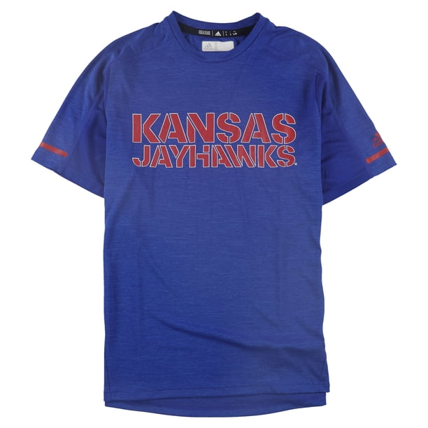 Adidas Mens Kansas Jayhawks Graphic T-Shirt blue S