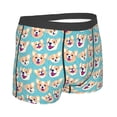 thumbnail image 3 of Balery Cute Corgi Head Men's Boxer Briefs, Soft and Breathable Cotton Underwear with nylon Waistband-X-Large, 3 of 9