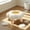 White, variant on Flower Stool | Small Round Cloud Agaric Stool | Solid Wood Frame with Soft Fleece Cushion | Detachable Cover | Kids Chair or Floor Stool for Room Decor
