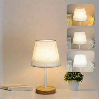 Xtreme Lit Mini Table Lamp with Round Base, Resin Bedside Lamp