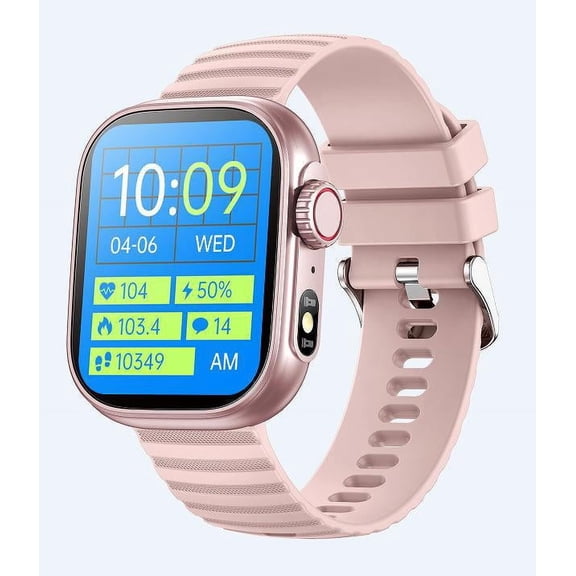 Laatikui Smart watch, Bluetooth GPS men and women sports mode, 2.01-inch fitness exercise tracker, answering/calling/smart reminder