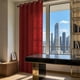 thumbnail image 4 of Cortinas de encaje para ventanas – Cortinas gruesas y caladas con elegante caída para sala de estar, dormitorio y balcón – Tratamiento de ventanas de poliéster que filtra la luz y aísla del calor, 4 of 6