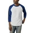thumbnail image 1 of Ma Croix Mens Dual Blend Baseball Raglan 3/4 Sleeve Jersey T Shirt, 1 of 6