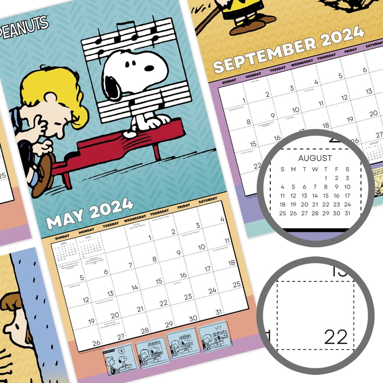 Peanuts 2024 Monthly Wall Calendar 12 x 12 - Wall Calendars - Walmart.com