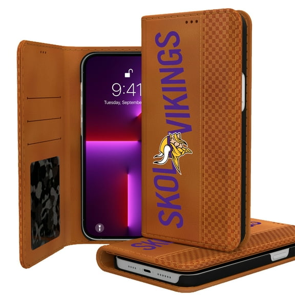 Keyscaper Brown Minnesota Vikings iPhone Folio Case