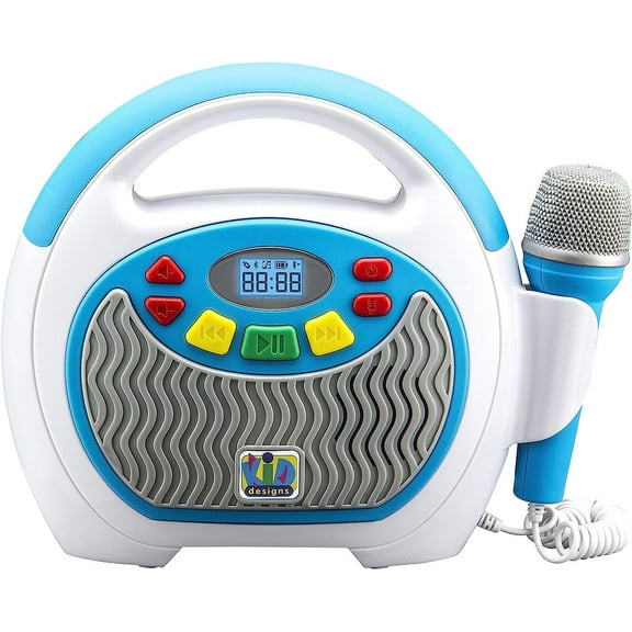 eKids Mother Goose Club Bluetooth Sing Along Portable MP3 Player Real Mic 24 Songs