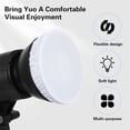thumbnail image 4 of NOGIS 7"/18cm Light Diffuser,Soft Diffuser Lamp Cover White Lamp Shade Diffuser,Great for Studio Strobe Reflectors, Video Shooting (4Pcs), 4 of 7