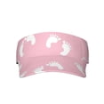 thumbnail image 2 of ZICANCN Sun Visors Hat for Women and Men, Baby Footprints Footsteps Beach Hats, Sports Hat for Golf Tennis Running, 2 of 7
