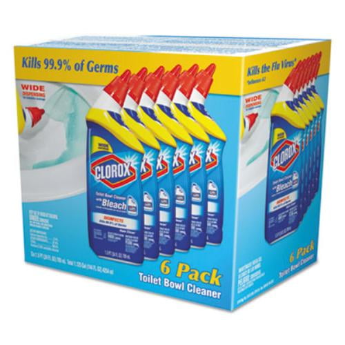 Clorox 14894CT Toilet Bowl Cleaner W/bleach, Rain Clean Scent, 24 Oz