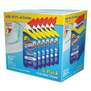 Clorox 14894CT Toilet Bowl Cleaner W/bleach, Rain Clean Scent, 24 Oz Bottle, 6/carton