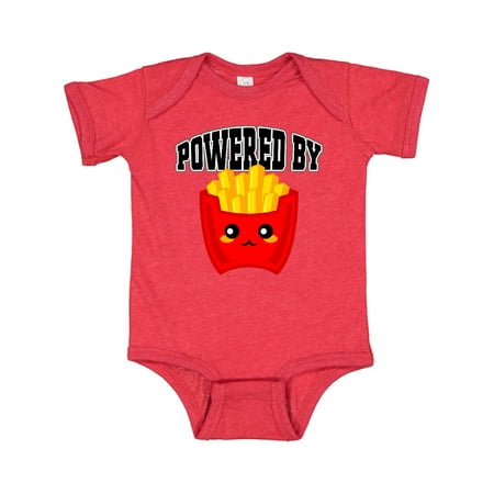 

Inktastic French Fries Powered By Fries Gift Baby Boy or Baby Girl Bodysuit