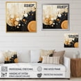 thumbnail image 4 of Designart "Medley in Monochrome IV" Abstract Collages Floater Framed Canvas Wall Art, 4 of 7