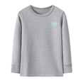 thumbnail image 2 of JAJAHO Kids Pajama Top Boys Girls Fall Winter Cotton Sleepwear Long Sleeve Crew Neck Pullover Tops 1-12Y, 2 of 4