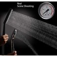 thumbnail image 4 of （black）Shower Head, Large Square Shower Head with One-Hand Control, High Pressure Shower Head with 6 Shower Modes, Chrome, 4 of 5