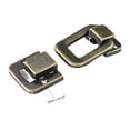 thumbnail image 3 of Uxcell Toggle Latch, 48mm Bronze Decorative Hasp Wooden Box Catch w Screws 4Pcs, 3 of 6