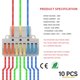 thumbnail image 3 of DIANN 10 conectores de palanca para cables 28-12 AWG, empalme rápido, 3 of 5