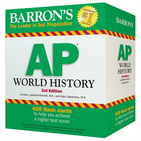 Barron's AP World History Flash Cards (Best Ap World History Textbook)