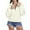 White, variant on Fiaer Quarter Zip Sweater for Women V Neck Long Sleeve Knitted Pullovers Lapel Collared Loose Fit Fashion Casual Tops White XL