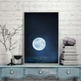 thumbnail image 3 of IDEA4WALL Framed Canvas Wall Art for Living Room, Bedroom Moon with Bright Canvas Prints for Modern Home Decoration Ready to Hang, 3 of 4