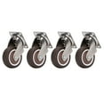 thumbnail image 2 of Heavy Duty Plate Casters,  Plated 5cm Caster Wheels  For Cabinet, 2 of 8